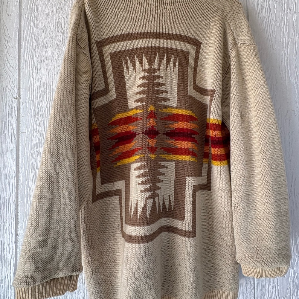 Pendleton Vintage 70s  Chief Joesph Cardigan 100 %Virgin Wool - Picture 9 of 10